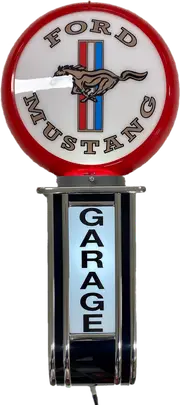 Massive Ford Mustang Pony GARAGE Wall Sign Led Bar Lighting Light RED