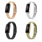 Stainless Steel Metal Watch Band Strap + Tool For For Fitbit Luxe Tracker