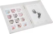 Cabilock Handprint Picture Frame Moment Photo Frame Neutral Nursery Growth Picture Frame Photo Frame Hinged Picture Frame Decor Frames Growth Frame PVC White