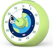 Visual Timer for Kids, 60-Minute Countdown Timer for Classroom, Desk Timer Kid Time Management Tools with Silent Operation, Pomodoro Timer Planet Rocket Pattern