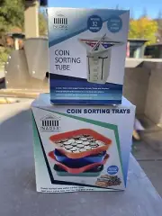 Coin Sorting Tube And Trays New In Boxes