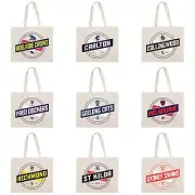 AFL Team Canvas Tote Bag Carry Shopping Grocery Reusable Work Birthday Gift BAG