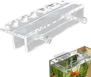 Aquarium Accessory Tool Rack – Acrylic Tool Hanger, Aquarium Side Hook Stand | Aquatic Plant Gear Organizer, Fish Tank Maintenance Rack, Tool Holder for Scissors Tweezers Planting Tasks and Cleaning