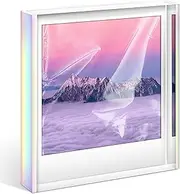 WINKINE Polaroid Frame for Polaroid i-Type/600/SX-70 Film, 4.2” x 3.5” Acrylic Picture Frame for Polaroid Film, Polaroid Photo Picture Frame, Polaroid Frame for Photos, Polaroid Frames for Pictures