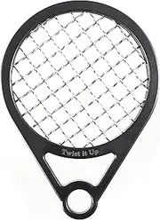 Twist Up Comb (Bond Black) - Alternative for Hair Sponges, Creates Curls and Twists for Black Men, Tennis Racket Design