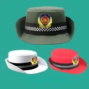 Women Army Captain Hat Performance Cap Soldier Fancy Dress Military Costume Prop