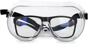 Powerlap Pro Large Clear Safety Goggles Soft Tough Bendable ProGear | Safety Glasses Impact Resistant | Protective Glasses Shooting Glasses Eye Protection Eye Shield Protective Eyewear Goggle
