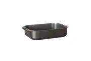 Pyrolux Pyrostone 39cm Rectangle Stoneware Non-Stick Roaster Pan Induction Black