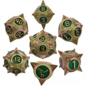 7pcs/set D&D Dice Set Metal Dice Dungeons & Dragons Game Accessories Popular B12