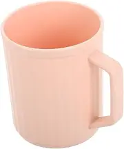 MOTHNUR Toothbrush Cup Toothbrush Holders Travel Coffee Cups Plastic Cup with Handle Bathroom Mug Bath Mug Plastic Coffee Mugs Washing Cup Bathtub Cup Bath Rinse Cup Pink Pp re-usable
