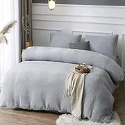 EZONEDEAL Quilt Set, Ultra Soft Microfiber Lightweight Bedding Bedspread Coverlet for All Season with 1 Quilt 2 Pillow Sham, Thermal Quilt Cover Set, Modern Style Coverlet (Grey, Single)