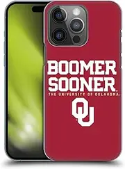 Head Case Designs Officially Licensed University of Oklahoma OU Boomer Sooner Hard Back Case Compatible with Apple iPhone 14 Pro