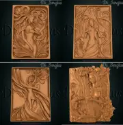 3D stl file relief GIRL for CNC router cnc machine milling