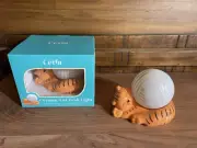 Cerra Ceramic Cat LED Desk Lamp Unique Home Office Decor Modern Lighting - New