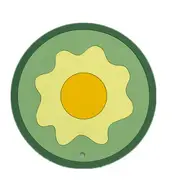 5PC Cartoon Fried Egg Insulation Coaster Heat-Resistant Pad Non-slip Table Mat PVC Round Cup Mat Kitchen Accessories