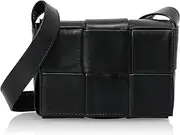 [Bottega Veneta] 667048-VCQ72 Shoulder Bag, Cassette Black, Black, Free Size
