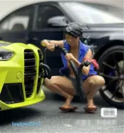 1/18 Repair Girl 4" Resin Figurines Figure Model For Cars Vehicles Display Toys