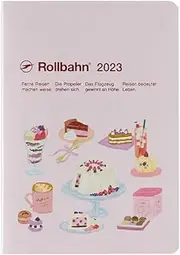 Delfonics - 2023 Rollbahn Note Diary - Fave - A5 - Pink