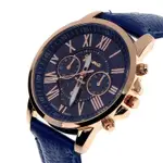 SCOLOUR FASHION ROMAN NUMERALS FAUX LEATHER OG QUARTZ AN