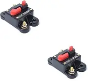 PAMINGONO 2pcs 300 300amp Dc12-24v Circuit Breaker Gfci Breaker for Car Marine Boat Bike Audio System Overload Protection Easy Manual Reset Resistant Housing
