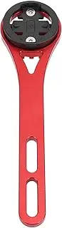 Aluminum Alloy Cycling Computer Mount, Lightweight and Sturdy Bike Computer Mount, Stylish Matte Finish Bike Computer Mount (Black) (Red)