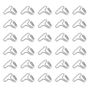 ZYAMY 30PCS Silver Hook and Loop Car Seat Cushion Hooks For Webbing Loop Strap