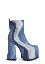 [Dolls Kill x Bratz] Go For The Glam Denim Platform Boots