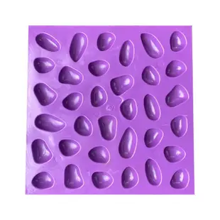 紫葉PVC地板耐磨塑膠陽臺戶外浴室地板革仿鵝卵石足底按摩指壓板