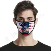 FACE MASK American Flag Reusable Washable Adult Unisex Face Cover USA Seller