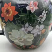 The MET Museum Midnight Garden Teapot & Matching Cup W/ Saucer- No Orig Box