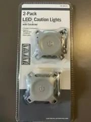 B&W HOME DEPOT 2 PACK LED CAUTION LIGHTS WITH CARABINER 1001 809 819 ZD-BW