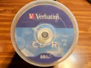 Verbatim CD-R Spindle 50 Pack, 52X 700MB 80 Min