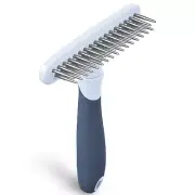 Dog Rake Deshedding Dematting Brush Comb - Undercoat Rake for Dogs, Cats, Matted