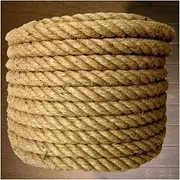Twine Thick Rope 50mm Natural Thick Jute Rope, 50M/164FT Twisted 4 Strand Fiber Hemp Rope for DIY Cat Scratcher Gardening Bundling Craft Decoration(35MM 10M)