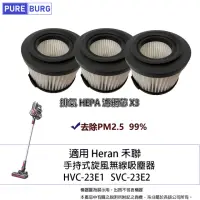 在飛比找momo購物網優惠-【PUREBURG】3入組-適用 Heran 禾聯HVC-2