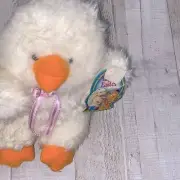 Vintage stuffed animal duck plush with tags