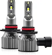 9005/HB3 LED Headlight Bulbs IP68 Waterproof Car LED Headlight Bulbs 6500K 120W 12000LM Bright LED Headlights, 2PCS ALKOY