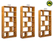 Manly (Aussie Made) Highline Room Divider With Floating Base Collection - Assorted Stained Colours - Starting From $899 - Includes Free Optional Upgrade To Adjustable Shelves (Valued At $100)