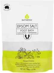 Bathefex Epsom Salt Foot Bath with Eucal and Peppermint, 750G Mixed Color (Pa...