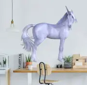 3D Unicorn Tail A32 Animal Wallpaper Mural Poster Wall Stickers Decal Zoe