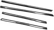 QASULER Car Door Edge Protector, for Nissan, for X-Trail, T30 2001-2006 4 Pcs Black Outside Window Glass Rubber Seal Car Roof Weatherstrip Seal