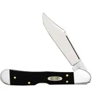 CASE XX KNIVES BLACK SYNTHETIC MINI COPPERLOCK 3 5/8" POCKET KNIFE