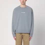 [Maison Kitsuné] Grey cotton crew-neck sweatshirt M Light blue