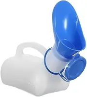 Unisex Potty Urinal for Car, Toliet Urinal for Men and Women, Bedpans Pee Bottle, with a Lid and Funnel, Car Toilet Mobile Toilet Portable Urinal for Camping Outdoor Travel (White)