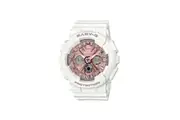 Casio Baby-G BA130-7A1 White Resin Pink Dial 100WR Shock Resistant Watch