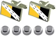 [Select Gifts] Shirt Dress Studs Norfolk County England Flag Cufflinks
