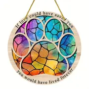 Pet Lover Gift Wall Hanging Wreath Decor Suncatcher for Bedroom Home Decoration