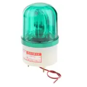 NSEE TE1101 Rotatory Green Strobe Warning Light Security No Sound Outdoor IP54