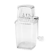 Manual Ice Shaver Block Shaving Machine Crusher Snow Ice Cone Maker Transparent