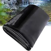 HDPE Pond Liner 5 Mil Fish Pond Mat 26.2x39.3ft/32.8x49.2ft Pliable Durable Pond Membrane Easy Cutting Pond Film for Waterfall Base Water Garden Fountain Koi Fish Aquaculture Pond Pad - Black(3x10m(9.